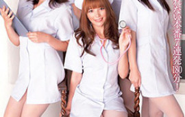 Naughty nurse is a horny Japanese AV Model in position 69