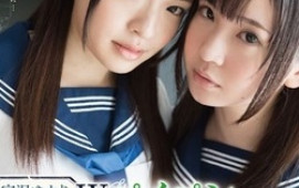 Lesbian intercourse between Japanese schoolgirls,at home