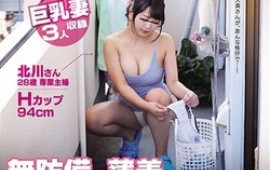 Busty Japanese wife plays with cock in all sort of ways 