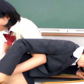 Sexy teacher having sex with a lesbian student